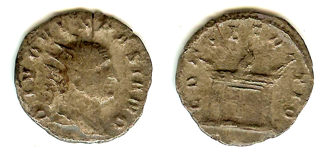 Roman DIVI restitution of Trajan death Antoninien VF